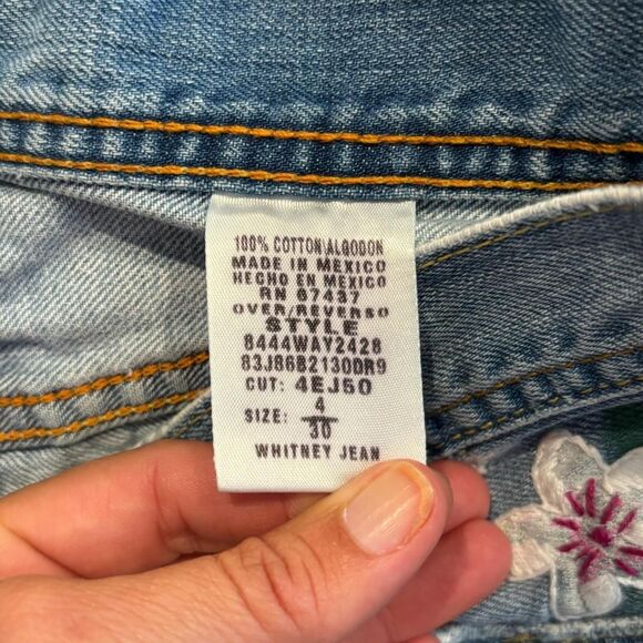 Ralph Lauren Polo Jeans Low Rise Whitney Jean Women's Embroidered Bootcut Jeans - Picture 7 of 7